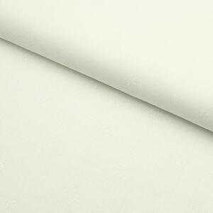 Metráž Bavlna vzorovaná - Biele kvietky na bielom