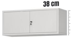 Nadstavec na kancelársku skriňu EWA, 900 x 380 x 400 mm, šedá