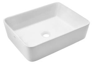 Invena Paros, keramické umývadlo na dosku 475x375x145 mm, biela lesklá, INV-CE-36-001-C