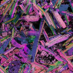Metráž Teplákovina digital Stone Kristal - Ružová cyklamenová