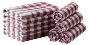 Utierka CORIVA 50x70 cm červená, set 10 ks