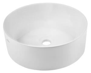 Invena Kos, keramické umývadlo na dosku 415x415x135 mm, biela lesklá, INV-CE-38-001-C