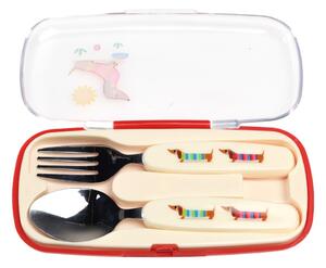 Antikoro detský príbor 2 ks Sausage Dog – Rex London