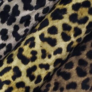 Metráž Zamat Velvet digital - Leopard hnedá