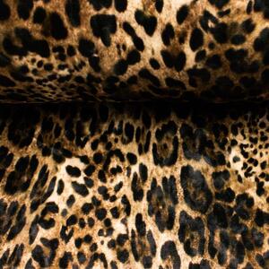 Metráž Zamat Velvet digital - Leopard gold