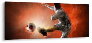 Obraz - Futbalista (120x50 cm)