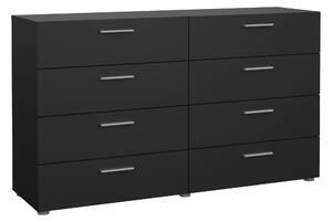 KOMODA, čierna, 140/81,7/40 cm Livetastic - Komody, Online Only