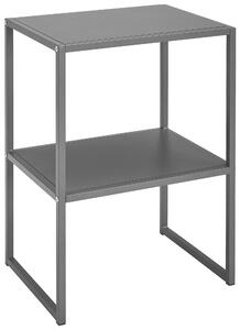 PRÍRUČNÝ STOLÍK, tmavosivá home24 - Stolíky do obývačky, Online Only