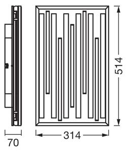 Osram - LED stmievateľné stropné svietidlo ORBIS ACOUSTIC LED/30W/230V 51x31 cm borovica