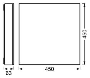 Osram - LED stmievateľné stropné svietidlo SMART+ FRAMELESS LED/24,5W/230V 45x45 cm Wi-Fi