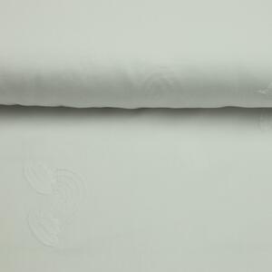 Metráž Bavlna popelín - Vyšívaná dúha - biela