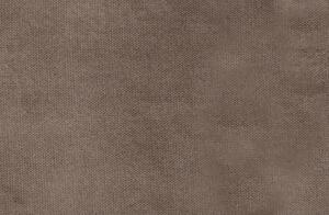 Hnedá Zamatová rohová pohovka Rodeo – pravý roh 85 × 300 × 86, 155 cm BEPUREHOME