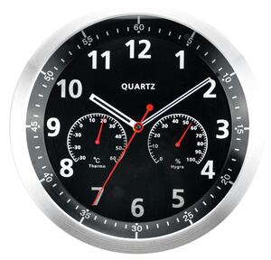 NÁSTENNÉ HODINY, červená, čierna, biela, 34,7 cm Ambia Home - Hodiny