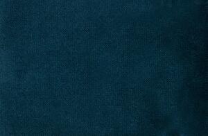 Modrá Zamatová rohová pohovka Rodeo Corner – pravý roh 85 × 266 × 86, 213 cm BEPUREHOME