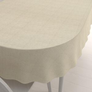 Biante Dekoračný oválny obrus PML-119 Svetlá režná 80x120 cm