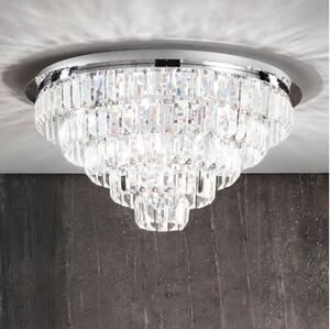 Ondaluce - Krištáľové stropné svietidlo CASTLE 12xG9/7W/230V pr.60cm lesklý chróm