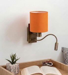 Brilagi - LED flexibilné nástenné svietidlo NUBILA 1xE27/25W/230V + LED/3W mosadz/oranžová