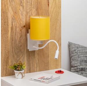 Brilagi -LED Flexibilná nástenná lampa NUBILA 1xE27/25W/230V + LED/3W biela/žltá