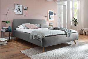 ČALÚNENÁ POSTEĽ, 160/200 cm, svetlosivá Livetastic - Online Only spálne, Online Only
