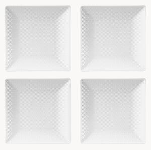 Dezertné taniere z jemného kostného porcelánu Gio, 4 ks