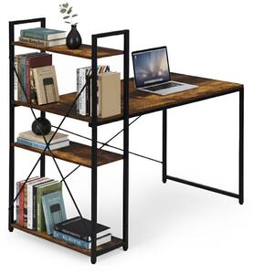 ModernHome Pracovný stôl 120x60 cm s 3 policami ModernHome