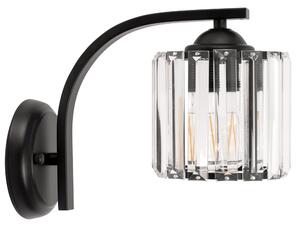 TooLight Nástenná lampa Bodil APP-512 1W čierna / kryštál