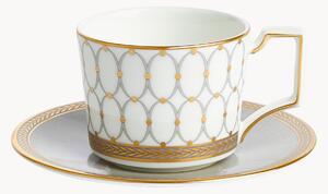 Šálka na kávu's podšálkou z jemného kostného porcelánu Renaissance
