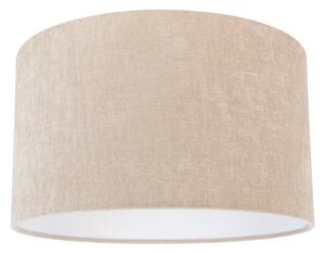 Látkové tienidlo na lampu svetlohnedé okrúhle 35/35/20