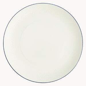 Plytký tanier z jemného kostného porcelánu Gio