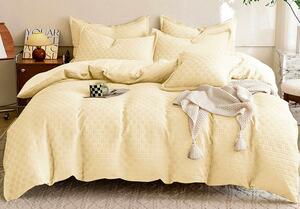 Fashion Home Obliečky Cecíla žlté 220x200 Bavlna 6-dielna súprava