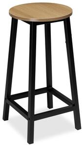 Barová stolička Flint Modern Oak loft