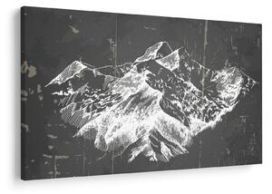 Obraz - Ilustrácie hôr (90x60 cm)