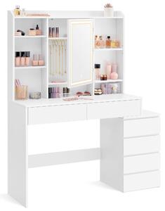 TOALETNÝ STOLÍK, biela, 117,5/40/145 cm Boxxx - Online Only drobný nábytok, Online Only