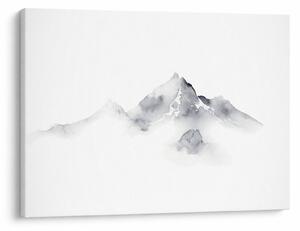 Obraz - Atramentová maľba hôr (70x50 cm)