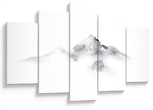 Obraz - Atramentová maľba hôr (150x105 cm)