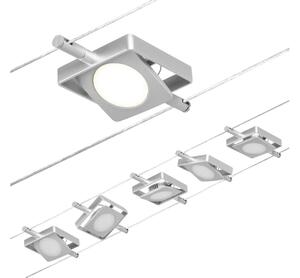 Paulmann 94420 - SADA 5xLED/4,5W Kompletný lankový systém MAC 230V matný chróm
