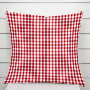 Biante Bavlnená obliečka na vankúš Olivia OL-008 Červeno-biela kocka malá 30 x 50 cm