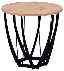 PRÍRUČNÝ STOLÍK, čierna, dub artisan Xora - Stolíky do obývačky, Online Only