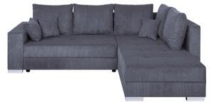 ROHOVÁ SEDAČKA, textil, kompozitné drevo, tmavosivá P & B - Sedačky, Online Only