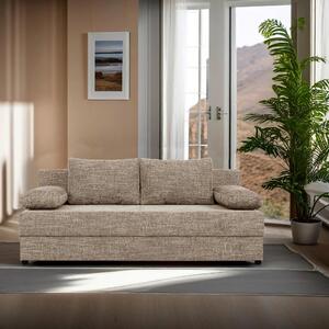 ROZKLADACIA POHOVKA, textil, kompozitné drevo, cappuccino P & B - Sedačky, Online Only