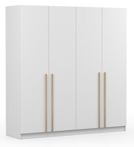 Šatníková skriňa Sevella 200x210x57 - biela/dub