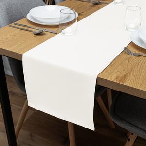 Biante Dekoračný behúň na stôl Rongo RG-032 Krémový biely 20x120 cm