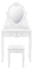 Toaletný stolík Julia - biely