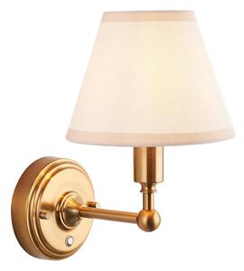 Endon 114830 - LED Stm. nabíjacia nástenná lampa BURLEY LED/1,5W/5V mosadz/krémová