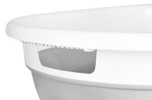 Kôš na bielizeň AIDA COMPACT sivý / biely 25 l