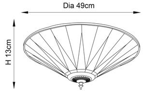 Endon 70240 - Stropné svietidlo Tiffany DARK STAR 2xE27/40W/230V pr. 49 cm