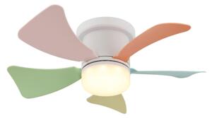Globo 03609B - LED stmievateľný stropný ventilátor HINES 10W/230V 3000-6500K + diaľkové ovládanie