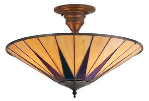 Endon 64043 - Prisadený luster Tiffany DARK STAR 3xE27/60W/230V pr. 49 cm