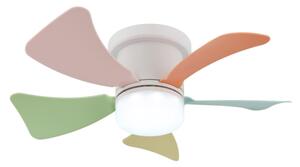 Globo 03609B - LED stmievateľný stropný ventilátor HINES 10W/230V 3000-6500K + diaľkové ovládanie