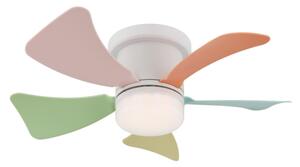 Globo 03609B - LED stmievateľný stropný ventilátor HINES 10W/230V 3000-6500K + diaľkové ovládanie